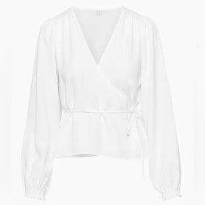 NEW Wilfred
Gracious Blouse Drapey twill V-neck wrap blouse XS Aritzia